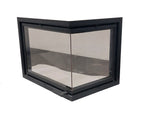 Corner fireplace door, recessed model (Several sizes and colours)